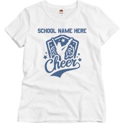 Custom School Name Cheerleader Mom