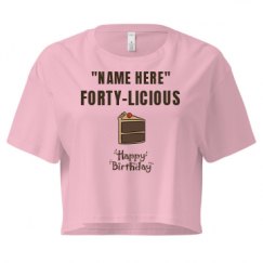 Ladies Festival Cali Crop Top Tee