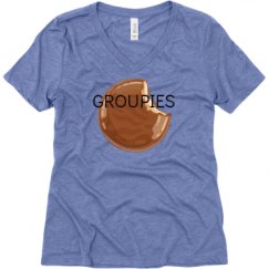 Ladies Relaxed Fit Super Soft Triblend V-Neck Tee