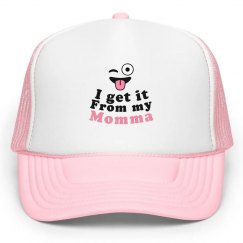 Get it From My Momma Cap-Pink