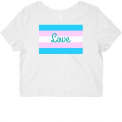 Ladies Slim Fit Crop Top Tee