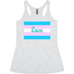 Ladies Slim Fit Super Soft Racerback Triblend Tank