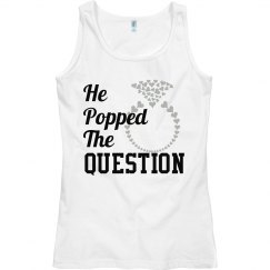 He popped the question