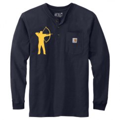Unisex Carhartt Long Sleeve Henley Tee 