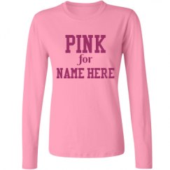 Ladies Relaxed Fit Basic Long Sleeve Tee