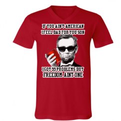 Unisex V-Neck Jersey Tee