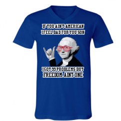 Unisex V-Neck Jersey Tee