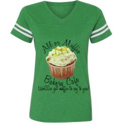 Ladies Relaxed Fit Vintage Sports Tee