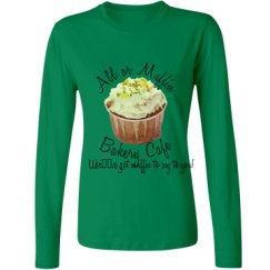 Ladies Relaxed Fit Basic Long Sleeve Tee