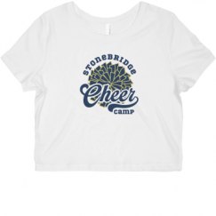 Ladies Slim Fit Crop Top Tee