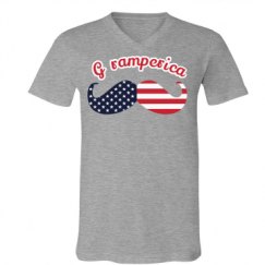 Unisex V-Neck Jersey Tee