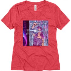 Ladies Relaxed Fit Super Soft Triblend V-Neck Tee