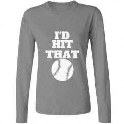 Ladies Relaxed Fit Basic Long Sleeve Tee