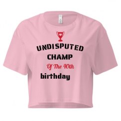 Ladies Festival Cali Crop Top Tee