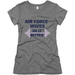 Ladies Slim Fit Super Soft Triblend Tee