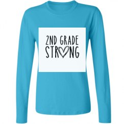 Ladies Relaxed Fit Basic Long Sleeve Tee