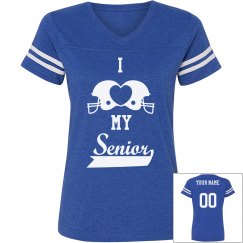 Custom senior football shirts for mom