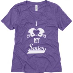 Ladies Relaxed Fit Super Soft Triblend V-Neck Tee