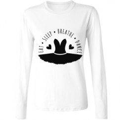 Ladies Relaxed Fit Basic Long Sleeve Tee