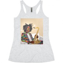 Ladies Slim Fit Super Soft Racerback Triblend Tank