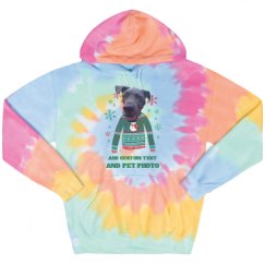 Unisex Tie-Dye Fleece Hoodie