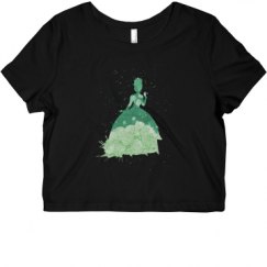 Ladies Slim Fit Crop Top Tee