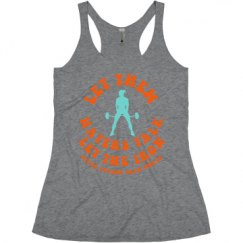 Ladies Slim Fit Super Soft Racerback Triblend Tank
