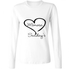 Ladies Relaxed Fit Basic Long Sleeve Tee