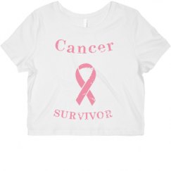 Ladies Slim Fit Crop Top Tee