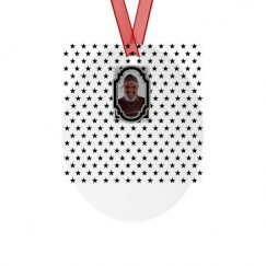 Metal Oval Christmas Ornament