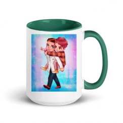 15oz Ceramic Mug with Color Inside