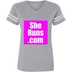 Ladies Relaxed Fit Vintage Sports Tee