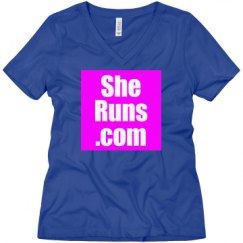Ladies Relaxed Fit V-Neck Tee