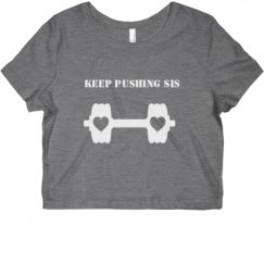 Ladies Slim Fit Crop Top Tee