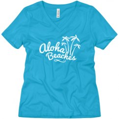 Ladies Relaxed Fit V-Neck Tee