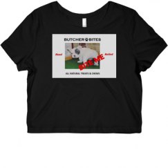 Ladies Slim Fit Crop Top Tee