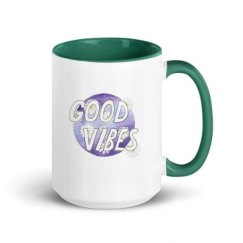 15oz Ceramic Mug with Color Inside