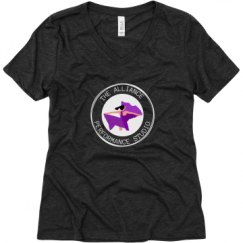 Ladies Relaxed Fit Super Soft Triblend V-Neck Tee