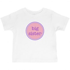 Big Sister Tshirt Pink Purple