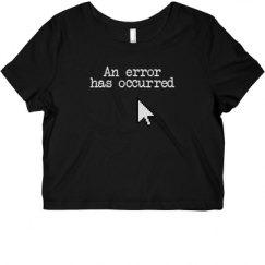 Ladies Slim Fit Crop Top Tee