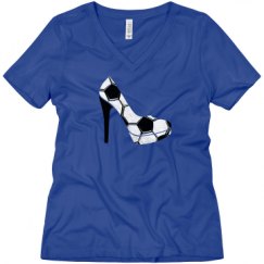 Ladies Relaxed Fit V-Neck Tee