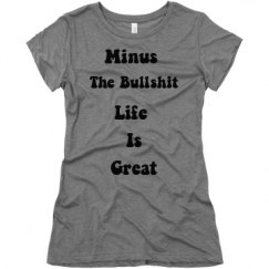 Ladies Slim Fit Super Soft Triblend Tee