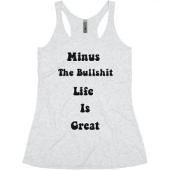 Ladies Slim Fit Super Soft Racerback Triblend Tank