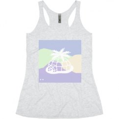 Ladies Slim Fit Super Soft Racerback Triblend Tank