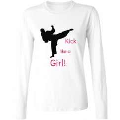 Ladies Relaxed Fit Basic Long Sleeve Tee