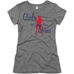 Ladies Slim Fit Super Soft Triblend Tee