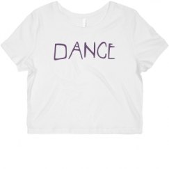 Ladies Slim Fit Crop Top Tee