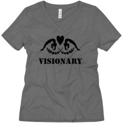 Ladies Relaxed Fit V-Neck Tee