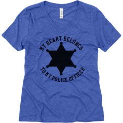 Ladies Relaxed Fit Super Soft Triblend V-Neck Tee