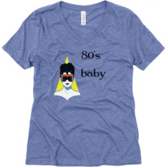 Ladies Relaxed Fit Super Soft Triblend V-Neck Tee